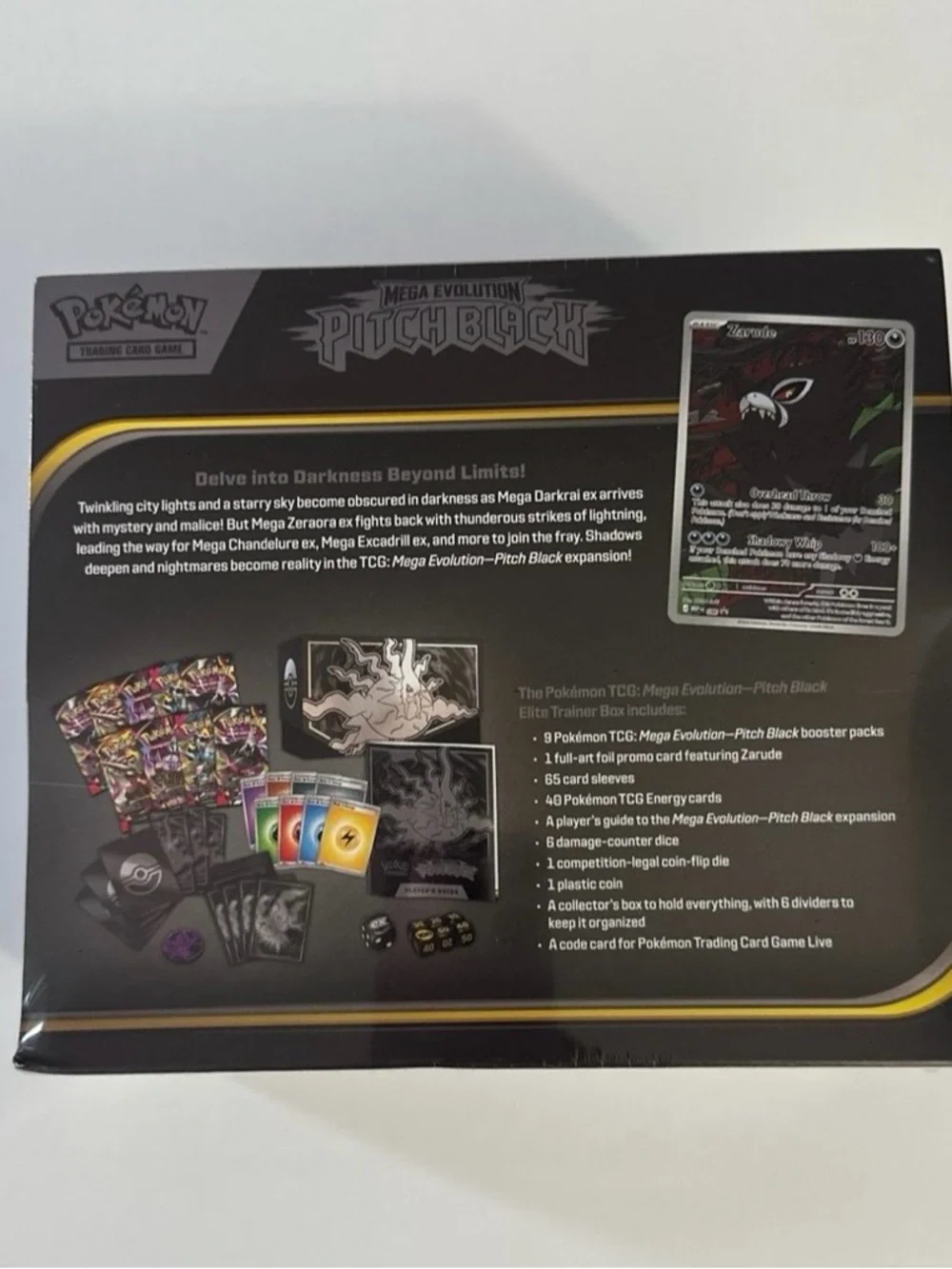 Pokemon Trading Card Game Elite Trainer Box Mega Evolution Pitch Black